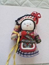 Vintage Chinese Folk Doll with