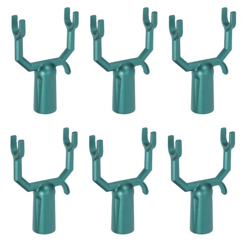 6pcs reusable green - reusable, metal