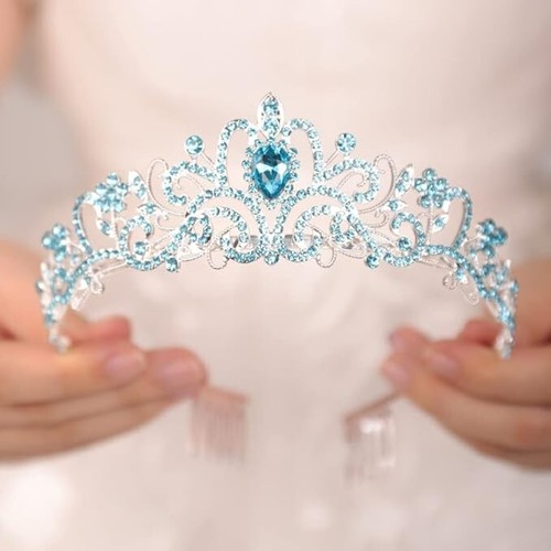 Silver blue gem metal - silver,