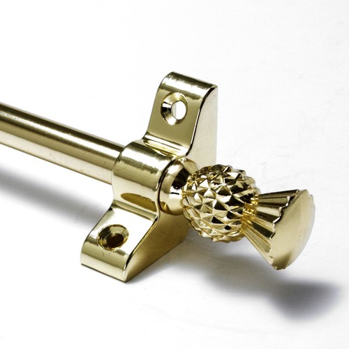 Polished brass stair rods - brass,