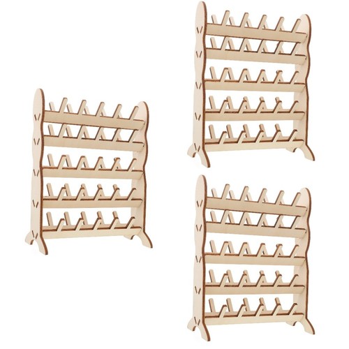 Compact wooden thread - thread, stand