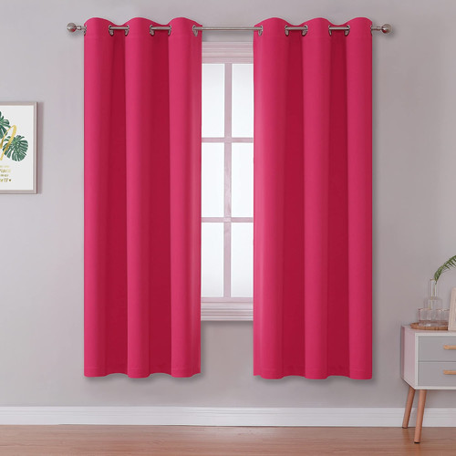 Dualife pink blackout curtains - pink,
