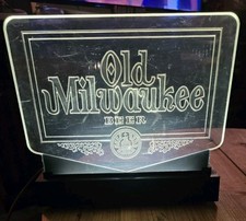 Vintage Old Milwaukee Bar Top Cash Register Light