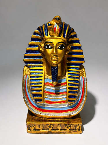 King tut bust statue - king,