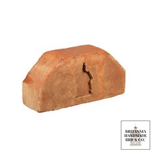 Double Cant Red Brick, 2.5" Wall Brick, Traditional Imperial Handmade Coping