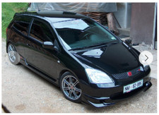 Mugen Style Front Lip Spoiler Honda Civic 01-04 3D (+ Type-R).