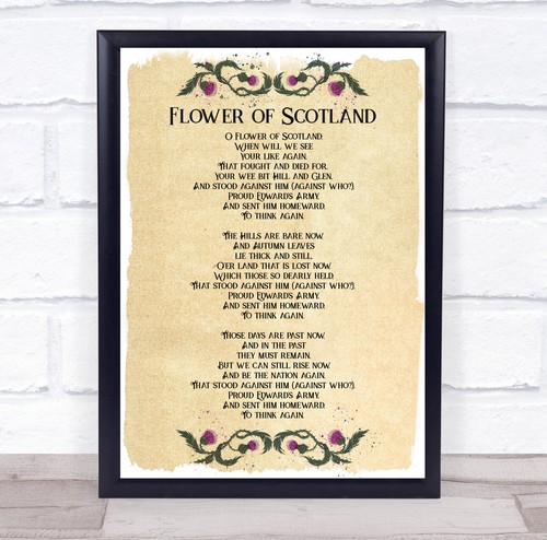 Flower scotland lyrics - flower, of