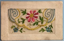 Vintage WWI Era Silk Postcard
