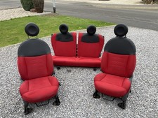 Fiat 500 Seat Of Red Seats And Door Cards Used 2010 Registration