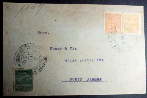 Brazil 1928 air mail cover - brazil,
