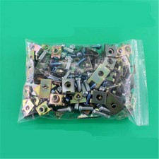 100PCS Car Fasteners Body Door Panel Trim Fixed Home Screw U Type Gasket Clips