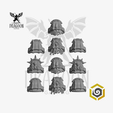 Crimson Lords Pauldrons Conversions For Prime 28mm Space Knights