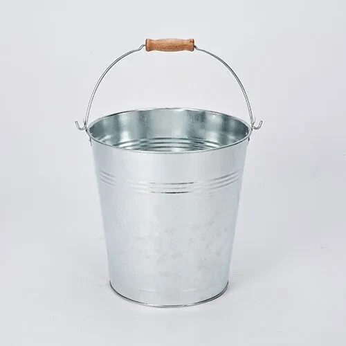 Galvanised metal bucket handle - metal,