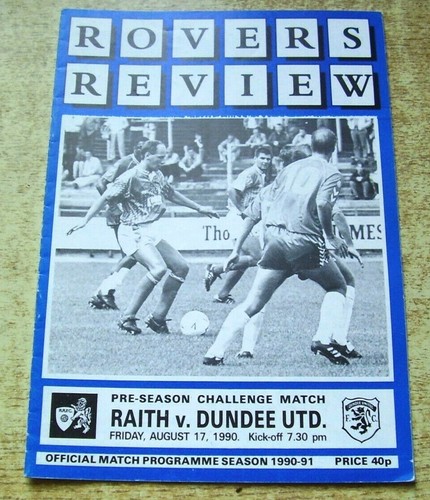 Raith rovers programmes - rovers,