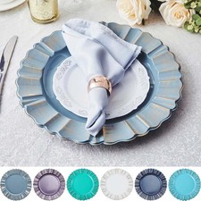 6 pcs 13" Round Scalloped Trim