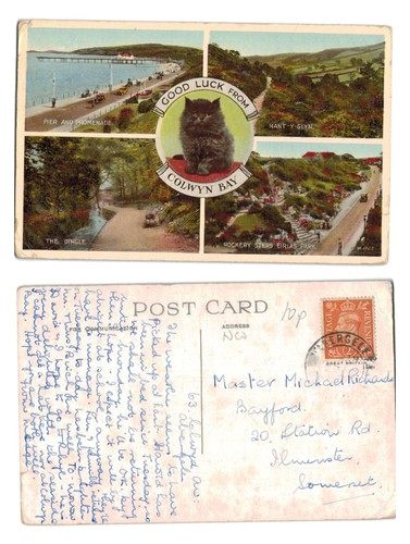 Vintage postcard colwyn bay - vintage,