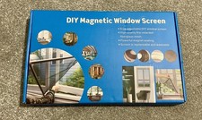 OWYR Adjustable Magnetic Fly Screen Window - DIY Fit Up to 120x190cm, Fiberglass