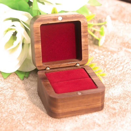 Ring case wooden - case,