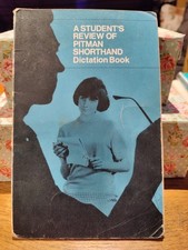 A Student's Review Of Pitman Shorthand Dictation Book 1970 Vintage PB Good