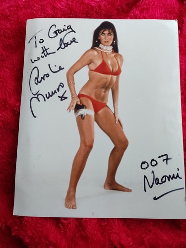 Caroline munro signed photo - munro,
