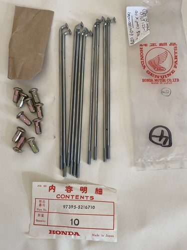 Honda spokes nipples 10 - spokes,