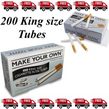 200 MAKE YOUR OWN BY RIZLA CIGARETTE KING SIZE FILTER TUBES THE NEW CONCEPT