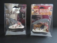 Lemax Christmas Village Figurines - Reindeer, Snowman & Boys Playing