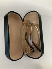 Gold Rimmed Folding Spectacles & Case