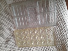 Polycarbonate Chocolate Mould. Bar and hearts