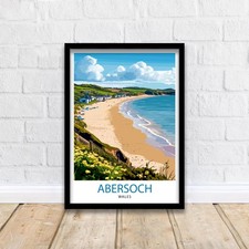 Abersoch Wales Travel Poster
