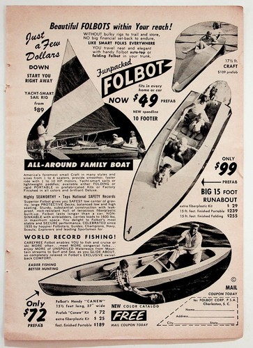 Folbot vintage 1950s - vintage, magazine