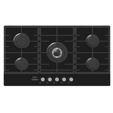 electriQ EQGH905GGBLK Refurbished  90cm 5 Burner Gas on Glass Ho A1/EQGH905GGBLK
