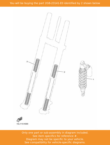 Yamaha spring front - yamaha, fork