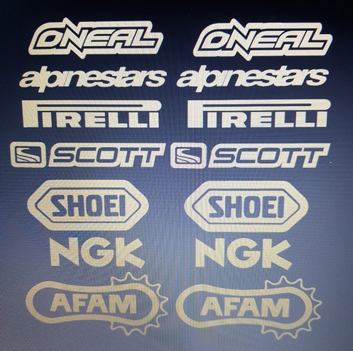 Motocross vinyl stickers