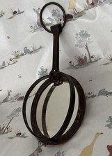 Weird Antique Metal Hunting Country Estate Trap Converted into Glass Wall Mirror