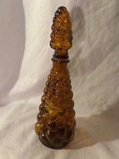 Vintage Retro Amber Glass