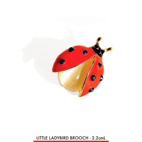 Small red enamel - small,