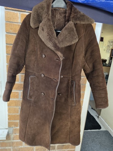 Vintage brown sheepskin - brown,