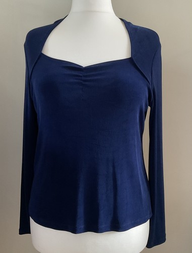 Kim slinky royal blue top - kim,