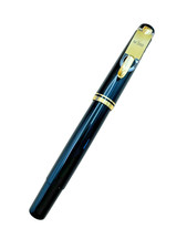 Pelikan M200 Fountain Pen Old style Black Steel Fine nib F, Mint NOS NWT