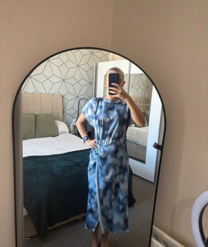 Zara blue white - white, shirt