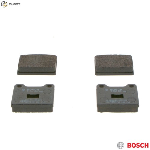 Brake pad set - pad, 0