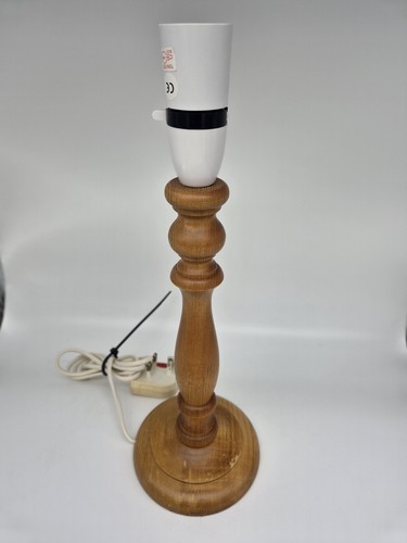 Vintage turned wooden table - turned,