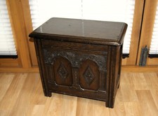 Antique Small Oak Coffer
