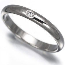 Auth Cartier Ring Diamond 1895
