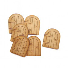 Medieval Door MDF Craft Shapes Fantasy Mythical Decor Wooden Ornament Blanks