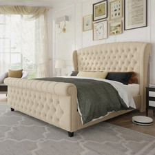 Tulip Wing Sleigh Bed –