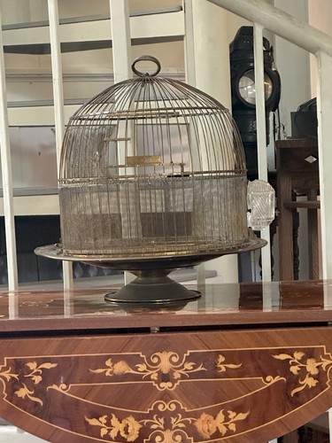 Hendryx antiqubrass bird cage - antiqubrass,