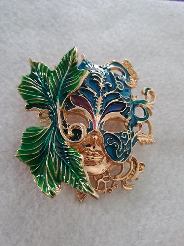 Masquerade styled brooch - masquerade,