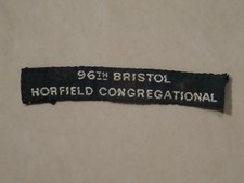 96th Bristol Horfield Congregational Scout Name Tape/Badge {Sea Scouts}